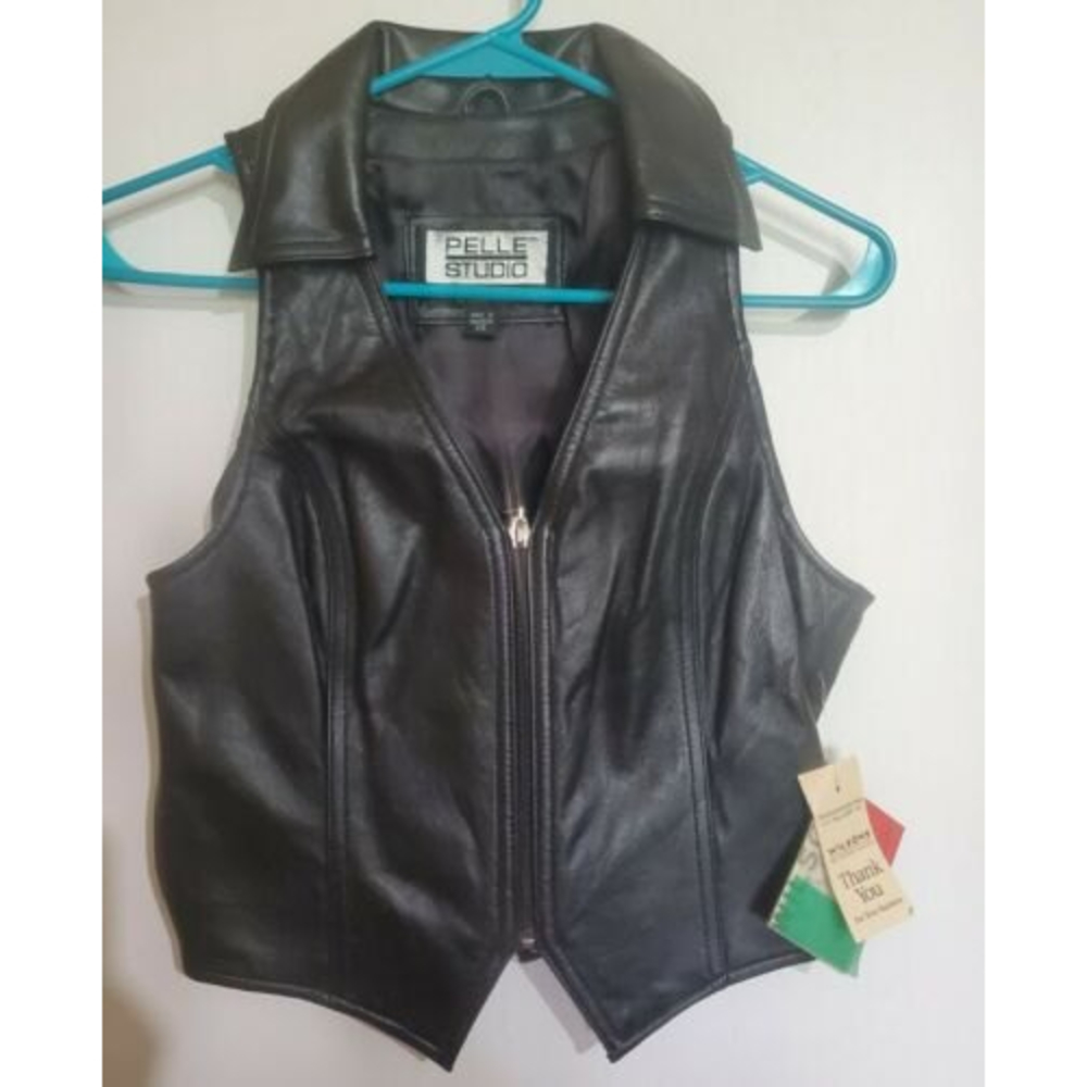 Pelle Studio Wilson's Leather Women's Italian Leather Vest XS
